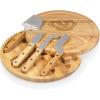 PICNIC TIME NCAA Circo Cheese Board and Knife Set – Charcuterie Board Set – Wood Cutting Board(Wisconsin Badgers)