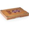 PICNIC TIME NCAA Concerto Glass Top Cheese Board and Knife Set, Charcuterie Board Set, Glass Top Cutting Board, (Bamboo)(Mississippi State Bulldogs)