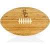 PICNIC TIME NCAA Football Cheese Board – Novelty Charcuterie Board – Serving Platter, Cheese Boards Charcuterie Boards, Wood Cutting Board, (Bamboo)(USC Trojans)