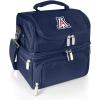 PICNIC TIME NCAA Nebraska Cornhuskers Pranzo Lunch Bag – Insulated Lunch Box with Picnic Set – Lunch Cooler Bag(Navy Blue)
