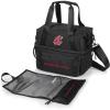 PICNIC TIME NCAA Oklahoma Sooners Tarana Lunch Bag Cooler with Utensils Made from Recycled Material, Lunch Box with Picnic Set, Upcycled Lunch Cooler Bag, (Carbon Black)(Washington State Cougars)