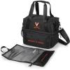 PICNIC TIME NCAA Oklahoma Sooners Tarana Lunch Bag Cooler with Utensils Made from Recycled Material, Lunch Box with Picnic Set, Upcycled Lunch Cooler Bag, (Carbon Black)(Virginia Cavaliers)