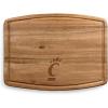 PICNIC TIME NCAA Ovale Acacia Cutting Board, Charcuterie Board Set with Juice Groove for SpillS, Wood Serving Platte, (Acacia Wood)(Cincinnati Bearcats)