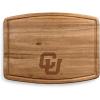 PICNIC TIME NCAA Ovale Acacia Cutting Board, Charcuterie Board Set with Juice Groove for SpillS, Wood Serving Platte, (Acacia Wood)(Colorado Buffaloes)