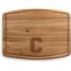 PICNIC TIME NCAA Ovale Acacia Cutting Board, Charcuterie Board Set with Juice Groove for SpillS, Wood Serving Platte, (Acacia Wood)(Cornell Big Red)