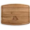PICNIC TIME NCAA Ovale Acacia Cutting Board, Charcuterie Board Set with Juice Groove for SpillS, Wood Serving Platte, (Acacia Wood)(East Carolina Pirates)