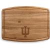 PICNIC TIME NCAA Ovale Acacia Cutting Board, Charcuterie Board Set with Juice Groove for SpillS, Wood Serving Platte, (Acacia Wood)(Indiana Hoosiers)