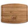 PICNIC TIME NCAA Ovale Acacia Cutting Board, Charcuterie Board Set with Juice Groove for SpillS, Wood Serving Platte, (Acacia Wood)(Maryland Terrapins)