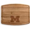 PICNIC TIME NCAA Ovale Acacia Cutting Board, Charcuterie Board Set with Juice Groove for SpillS, Wood Serving Platte, (Acacia Wood)(Michigan Wolverines)