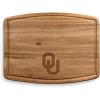 PICNIC TIME NCAA Ovale Acacia Cutting Board, Charcuterie Board Set with Juice Groove for SpillS, Wood Serving Platte, (Acacia Wood)(Oklahoma Sooners)