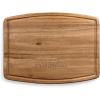 PICNIC TIME NCAA Ovale Acacia Cutting Board, Charcuterie Board Set with Juice Groove for SpillS, Wood Serving Platte, (Acacia Wood)(Ole Miss Rebels)
