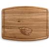 PICNIC TIME NCAA Ovale Acacia Cutting Board, Charcuterie Board Set with Juice Groove for SpillS, Wood Serving Platte, (Acacia Wood)(Oregon State Beavers)