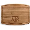 PICNIC TIME NCAA Ovale Acacia Cutting Board, Charcuterie Board Set with Juice Groove for SpillS, Wood Serving Platte, (Acacia Wood)(Texas A&M Aggies)