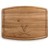 PICNIC TIME NCAA Ovale Acacia Cutting Board, Charcuterie Board Set with Juice Groove for SpillS, Wood Serving Platte, (Acacia Wood)(Virginia Cavaliers)