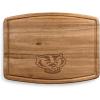 PICNIC TIME NCAA Ovale Acacia Cutting Board, Charcuterie Board Set with Juice Groove for SpillS, Wood Serving Platte, (Acacia Wood)(Wisconsin Badgers)