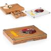 PICNIC TIME NFL Concerto Glass Top Cheese Board and Knife Set – Charcuterie Board Set – Glass Top Cutting Board, (Bamboo)(Kansas City Chiefs)