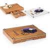 PICNIC TIME NFL Concerto Glass Top Cheese Board and Knife Set – Charcuterie Board Set – Glass Top Cutting Board, (Bamboo)(Minnesota Vikings)