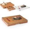 PICNIC TIME NFL Concerto Glass Top Cheese Board and Knife Set – Charcuterie Board Set – Glass Top Cutting Board, (Bamboo)(San Francisco 49ers)