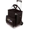PICNIC TIME NFL Unisex-Adult NFL Cellar 6-Bottle Wine Carrier & Cooler Tote with Trolley(Baltimore Ravens)