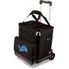 PICNIC TIME NFL Unisex-Adult NFL Cellar 6-Bottle Wine Carrier & Cooler Tote with Trolley(Detroit Lions)