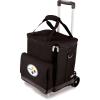 PICNIC TIME NFL Unisex-Adult NFL Cellar 6-Bottle Wine Carrier & Cooler Tote with Trolley(Pittsburgh Steelers)