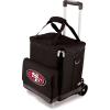 PICNIC TIME NFL Unisex-Adult NFL Cellar 6-Bottle Wine Carrier & Cooler Tote with Trolley(San Francisco 49ers)