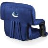 PICNIC TIME NHL Anaheim Ducks Ventura Reclining Stadium Seat with Back Support – Bleacher Seat – Beach Floor Chair(Navy Blue)