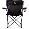 PICNIC TIME NHL PTZ Camp Chair, Picnic Chair, Beach Chair with Carrying Bag, (Black)