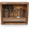 PICNIC TIME Old Fashioned Bar Set, Professional Bartender Kit, Cocktail Shaker Set, Bar Accessories with Wood Gift Box, (Mango Wood)