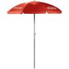 PICNIC TIME Outdoor Canopy Sunshade Beach Umbrella 5.5′, Small Patio Umbrella, Beach Chair Umbrella(Coca-Cola – Red)