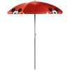 PICNIC TIME Outdoor Canopy Sunshade Beach Umbrella 5.5′, Small Patio Umbrella, Beach Chair Umbrella(Disney Mickey Mouse – Red)