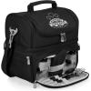 PICNIC TIME Star Wars Mandalorian Grogu Pranzo Lunch Bag, Insulated Lunch Box with Utensil Set, Lunch Cooler Bag, (Black)(Harry Potter Quidditch – Black)