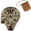 PICNIC TIME Star Wars Millennium Falcon Blanket in a Bag, (Brown with Millennium Falcon Design)