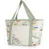 PICNIC TIME Star Wars Tote Cooler Bag, Soft Cooler Bag, Picnic Cooler(Star Wars Mandalorian Grogu – Cream with Floral Pattern)