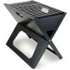 PICNIC TIME X-Grill Portable Grill, Camping Charcoal BBQ for Tailgating, (Black)(X-grill)