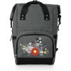 Picnic TIME – Star Wars Celebration OTG Roll-Top Cooler Backpack, Hiking Backpack Cooler, Soft Cooler Bag, (Heathered Gray)(Disney Nightmare Before Christmas Jack & Sally – Heathered Gray)
