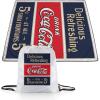 Picnic TIME Coca-Cola Impresa Picnic Blanket, Lightweight Beach Blanket, Machine Washable, (Red and Blue)(Coca-cola Drink – Red and Black)