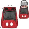 Picnic TIME Disney Lilo & Stitch PTX Backpack Cooler, Soft Cooler Backpack, Insulated Lunch Bag, (Black with Gray Accents)(Disney Mickey Mouse – Red With Gray Accents)