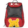 Picnic TIME Disney Mickey Mouse Backpack Cooler, Insulated Leakproof Soft Cooler Backpack, Waterproof Lunch Bag, Portable Hiking Backpack Ice Chest for Picnic, Beach, Camping & Travel (Black Red)(Disney Winnie the Pooh – Red With Gray Accents)