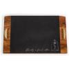 Picnic TIME Disney Mickey Mouse Covina Acacia and Slate Serving Tray, Charcuterie Board Set, Cheese Board, (Acacia Wood & Slate Black with Gold Accents)(Disney the Beauty & the Beast – Acacia Wood & Slate Black)