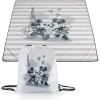 Picnic TIME Disney Mickey Mouse Impresa Picnic Blanket, Lightweight Beach Blanket, Machine Washable, (Mickey Face with Red Background)(Disney Mickey Mouse & Minnie Mouse – Black and White)