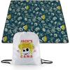Picnic TIME Disney Mickey Mouse Impresa Picnic Blanket, Lightweight Beach Blanket, Machine Washable, (Mickey Face with Red Background)(Disney Nightmare Before Christmas Jack & Sally – Black and White)