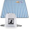 Picnic TIME Disney Mickey Mouse Impresa Picnic Blanket, Lightweight Beach Blanket, Machine Washable, (Mickey Face with Red Background)(Disney Pixar Ratatouille – Black and White)