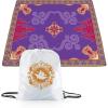 Picnic TIME Disney Mickey Mouse Impresa Picnic Blanket, Lightweight Beach Blanket, Machine Washable, (Mickey Face with Red Background)(Disney Princess Aladdin Magic Carpet – Purple)