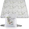 Picnic TIME Disney Mickey Mouse Impresa Picnic Blanket, Lightweight Beach Blanket, Machine Washable, (Mickey Face with Red Background)(Disney Winnie the Pooh – White With Green Accents)