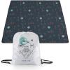 Picnic TIME Disney Mickey Mouse Impresa Picnic Blanket, Lightweight Beach Blanket, Machine Washable, (Mickey Face with Red Background)(Star Wars Death Star – Black and White)