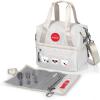Picnic TIME Disney Mickey Mouse Tarana Insulated Lunch Bag Made from Recycled Material, Lunch Box with Picnic Set, Upcycled Lunch Cooler Bag, (Carbon Black)(Coca-Cola – Halo Gray)