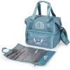 Picnic TIME Disney Mickey Mouse Tarana Insulated Lunch Bag Made from Recycled Material, Lunch Box with Picnic Set, Upcycled Lunch Cooler Bag, (Carbon Black)(Disney Lilo & Stich – Aurora Blue)