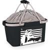Picnic TIME Metro Shopping Basket, Insulated Picnic Basket, Collapsible Market Basket, Utility Tote Cooler Bag(Star Wars Stormtrooper – Black)