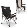Picnic TIME NCAA Big Bear XXL Camp Chair with Cooler, Heavy Duty Beach Chair, 500 lb Capacity Camping Chair with Carry Bag, (Black)(Alabama Crimson Tide)